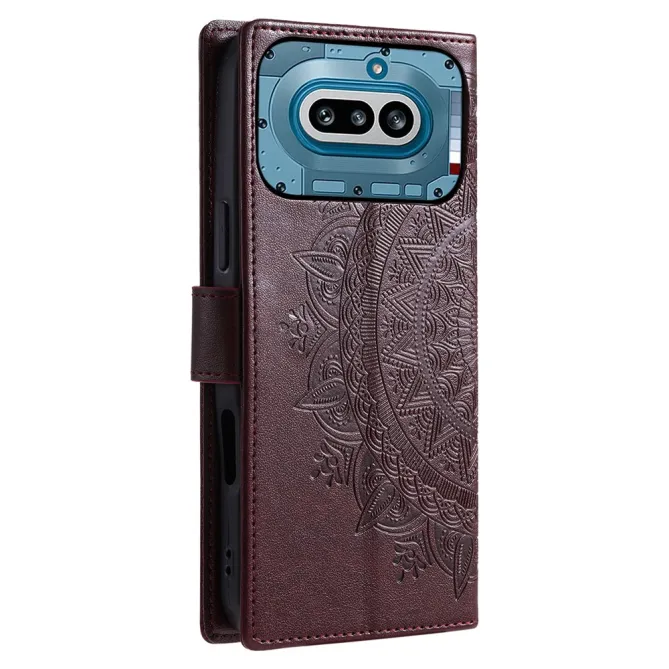 Housse Nothing Phone (4a) Mandala Simili Cuir avec Lanière