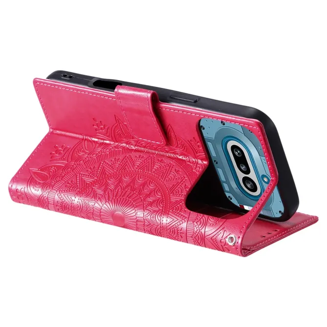 Housse Nothing Phone (4a) Mandala Simili Cuir avec Lanière