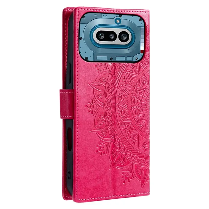 Housse Nothing Phone (4a) Mandala Simili Cuir avec Lanière