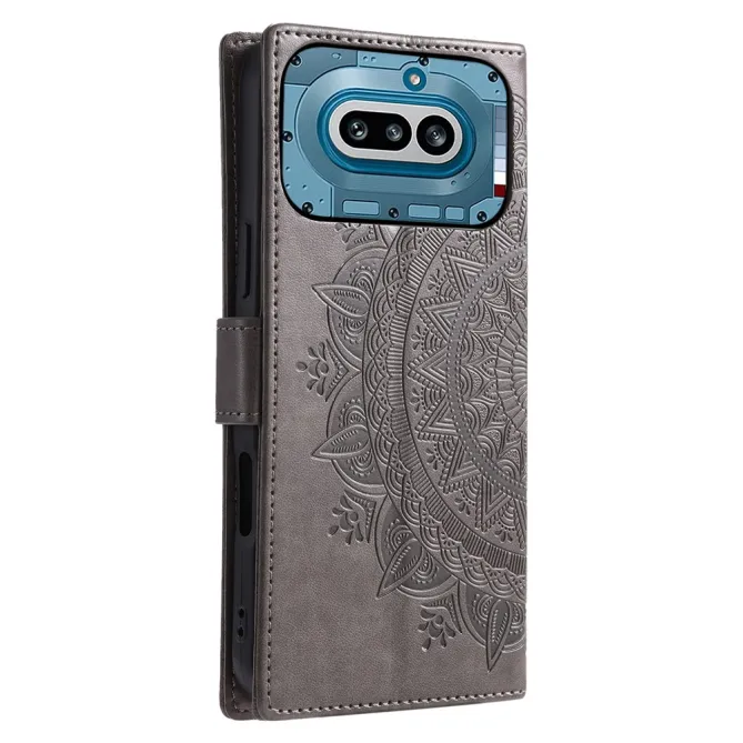 Housse Nothing Phone (4a) Mandala Simili Cuir avec Lanière