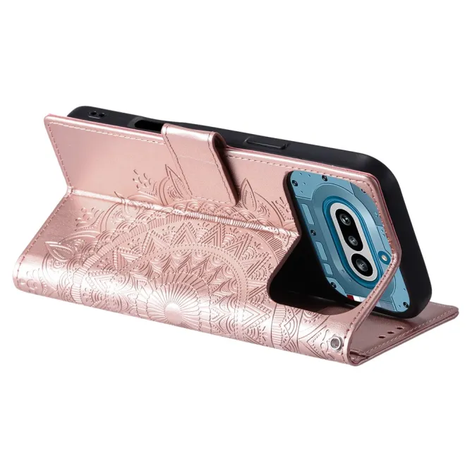 Housse Nothing Phone (4a) Mandala Simili Cuir avec Lanière