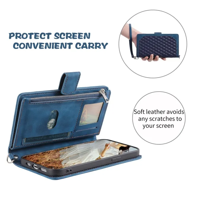 Housse Nothing Phone (4a) Pro Matelassée Losanges Portefeuille Zippée