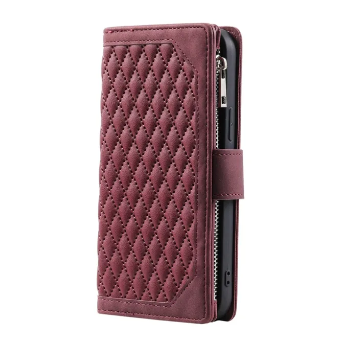 Housse Nothing Phone (4a) Pro Matelassée Losanges Portefeuille Zippée