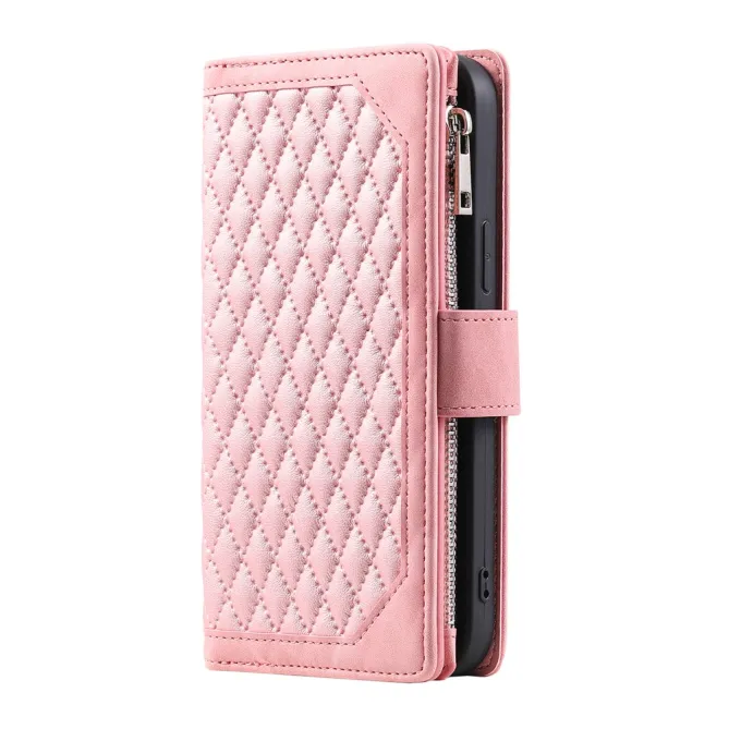 Housse Nothing Phone (4a) Pro Matelassée Losanges Portefeuille Zippée