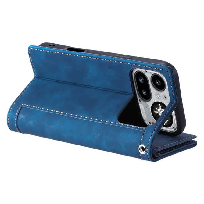 Housse Nothing Phone (4a) Pro Portefeuille 9 Cartes Zippée avec Lanière