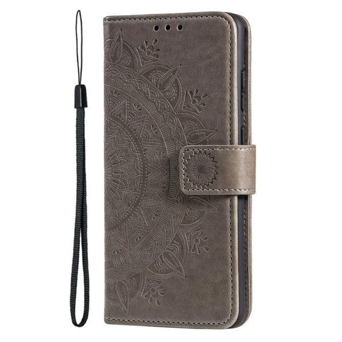 Housse Nothing Phone (4a) Pro Mandala Simili Cuir avec Lanière