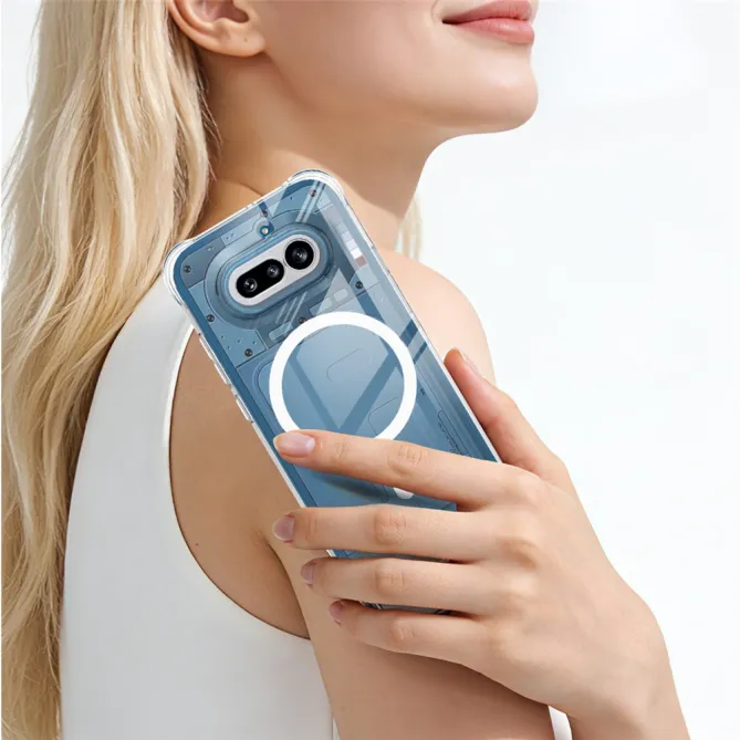 Coque Nothing Phone (4a) Magnétique Transparente Airbag Anti-Choc
