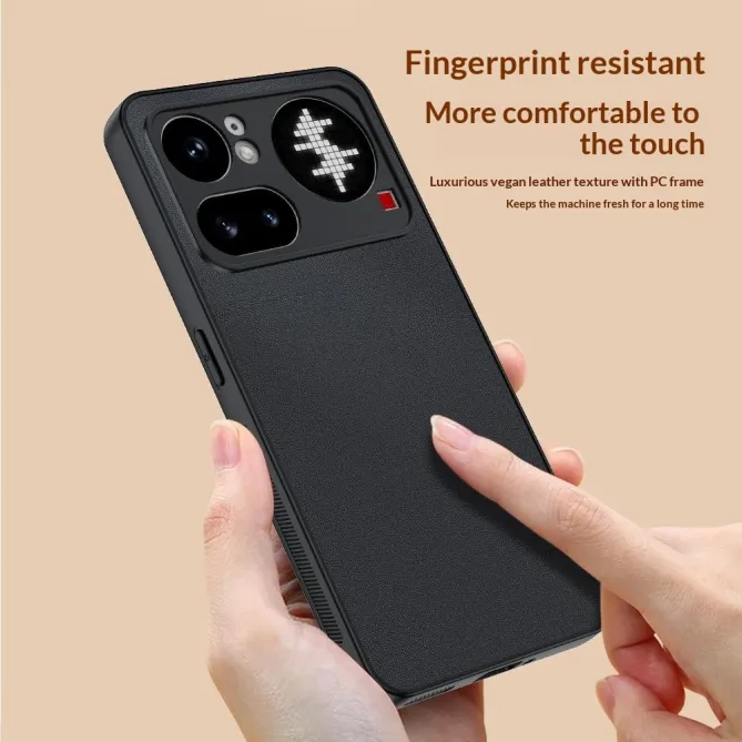 Coque Nothing Phone (4a) Pro Simili Cuir Grainé Ultra Fine