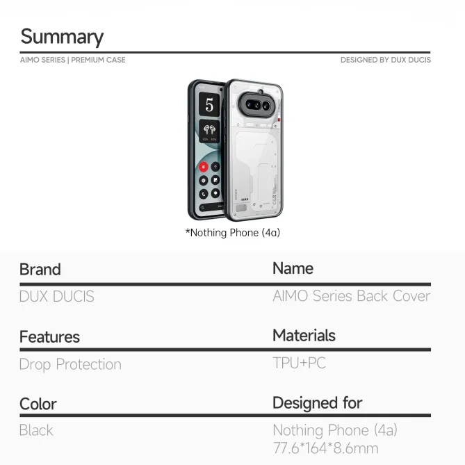 Coque Nothing Phone (4a) Aimo Transparent