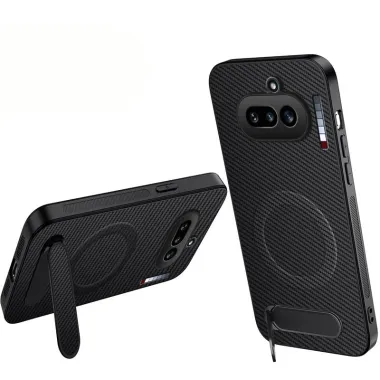 Coque Nothing Phone (4a) Magnétique Fibre de Carbone Béquille Pliable