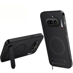 Coque Nothing Phone (4a) Magnétique Fibre de Carbone Béquille Pliable