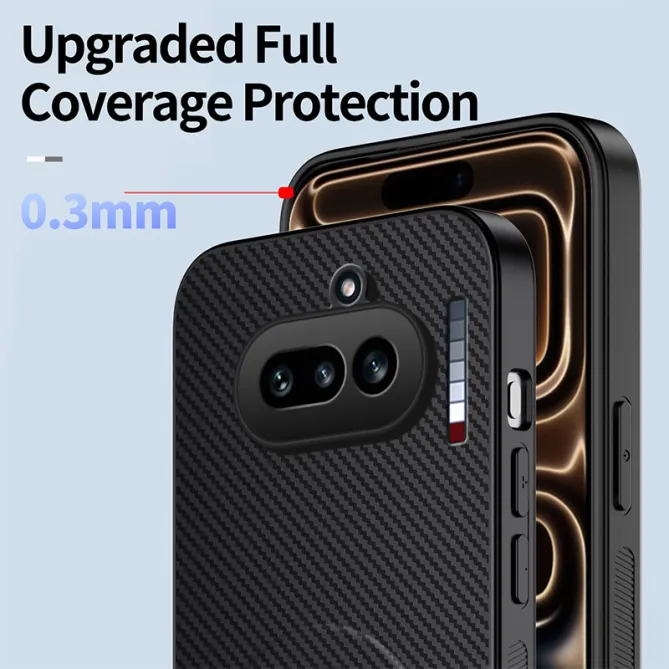 Coque Nothing Phone (4a) Magnétique Fibre de Carbone Béquille Pliable