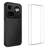 Coque Nothing Phone (4a) Pro Magnétique Fibre de Carbone avec 2 Verres Trempés