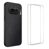 Coque Nothing Phone (4a) Magnétique Fibre de Carbone avec 2 Verres Trempés
