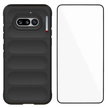 Coque Nothing Phone (4a) Grip Anti-Dérapante avec Verre Trempé