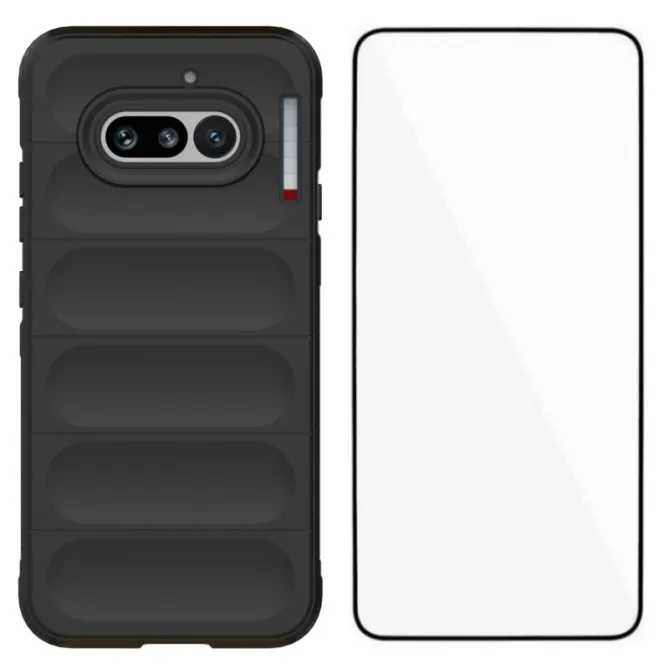 Coque Nothing Phone (4a) Grip Anti-Dérapante avec Verre Trempé
