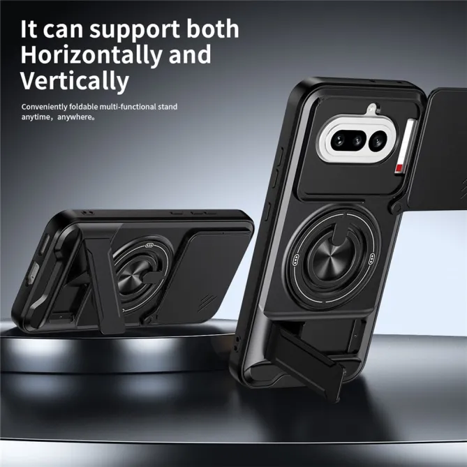 Coque Nothing Phone (4a) Magnétique Cache Objectif Support Pliable