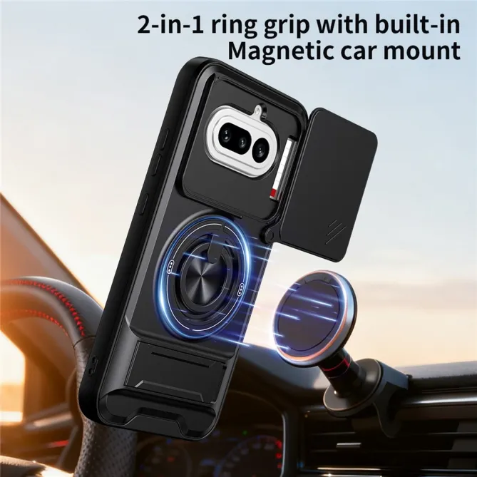 Coque Nothing Phone (4a) Magnétique Cache Objectif Support Pliable