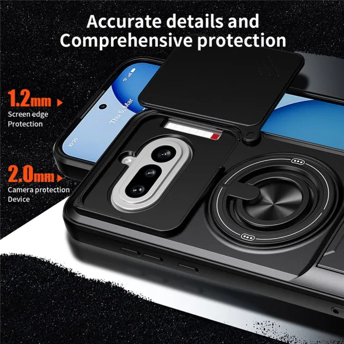 Coque Nothing Phone (4a) Magnétique Cache Objectif Support Pliable