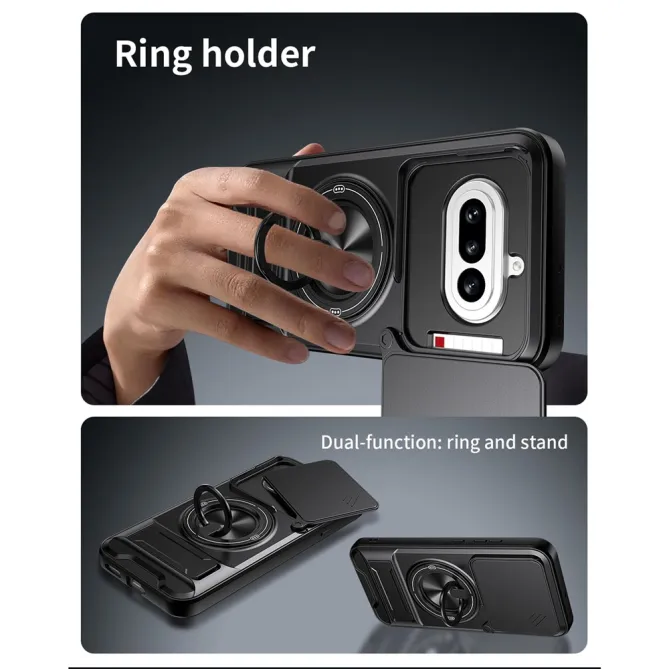 Coque Nothing Phone (4a) Magnétique Cache Objectif Support Pliable