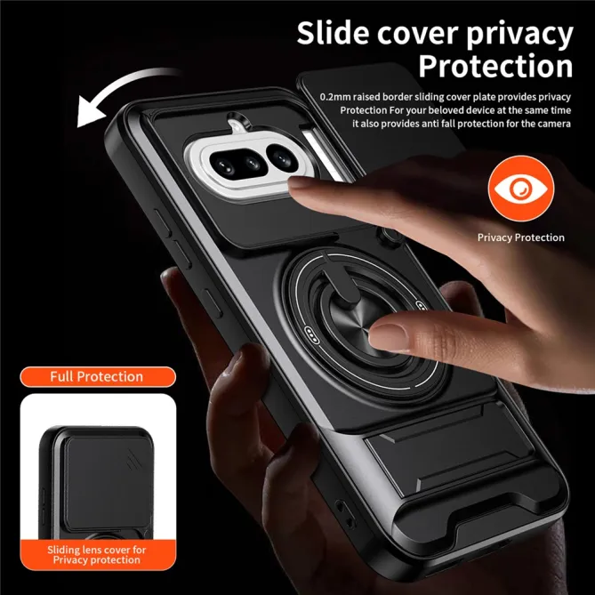 Coque Nothing Phone (4a) Magnétique Cache Objectif Support Pliable