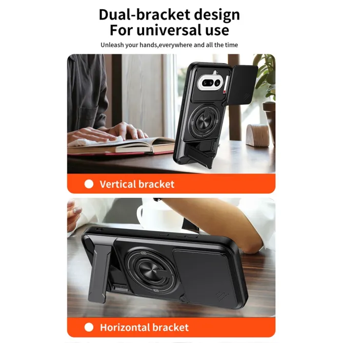 Coque Nothing Phone (4a) Magnétique Cache Objectif Support Pliable