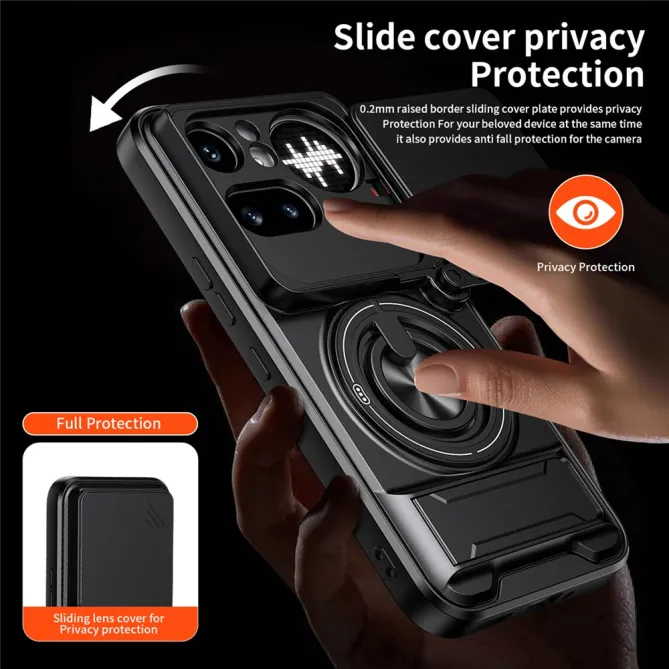 Coque Nothing Phone (4a) Pro Magnétique Cache Objectif Support Pliable