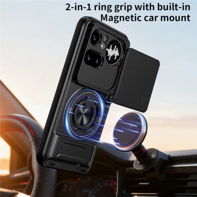 Coque Nothing Phone (4a) Pro Magnétique Cache Objectif Support Pliable