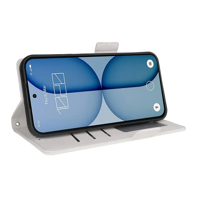 Housse Nothing Phone (4a) Simili Cuir Litchi avec Dragonne