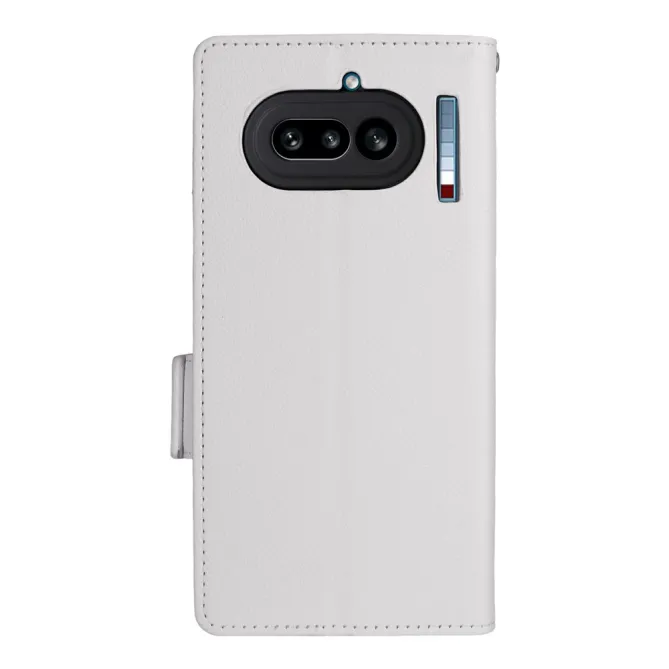 Housse Nothing Phone (4a) Simili Cuir Litchi avec Dragonne