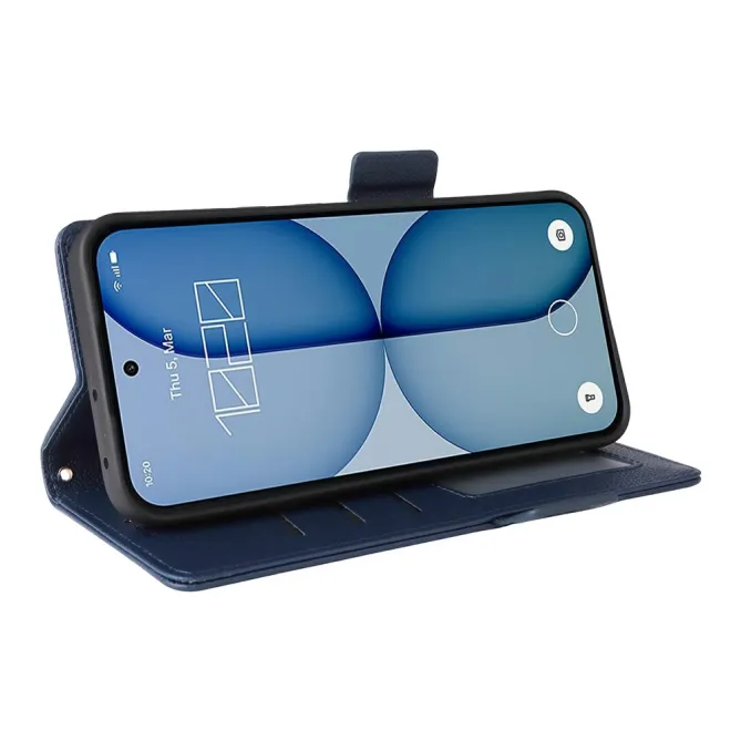 Housse Nothing Phone (4a) Simili Cuir Litchi avec Dragonne