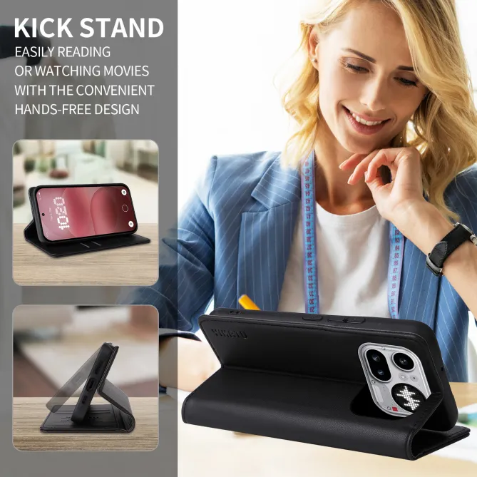 Étui Nothing Phone (4a) Pro Simili Cuir Premium Magnétique