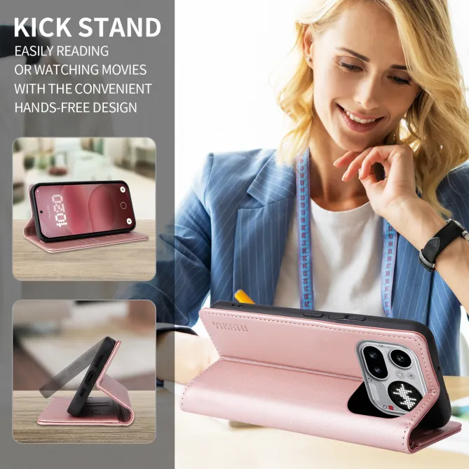 Étui Nothing Phone (4a) Pro Simili Cuir Premium Magnétique