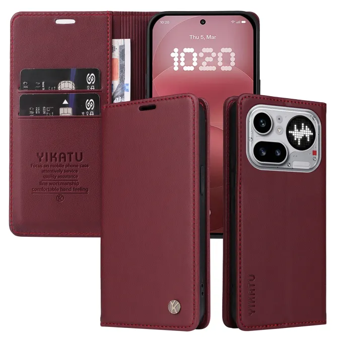 Étui Nothing Phone (4a) Pro Simili Cuir Premium Magnétique