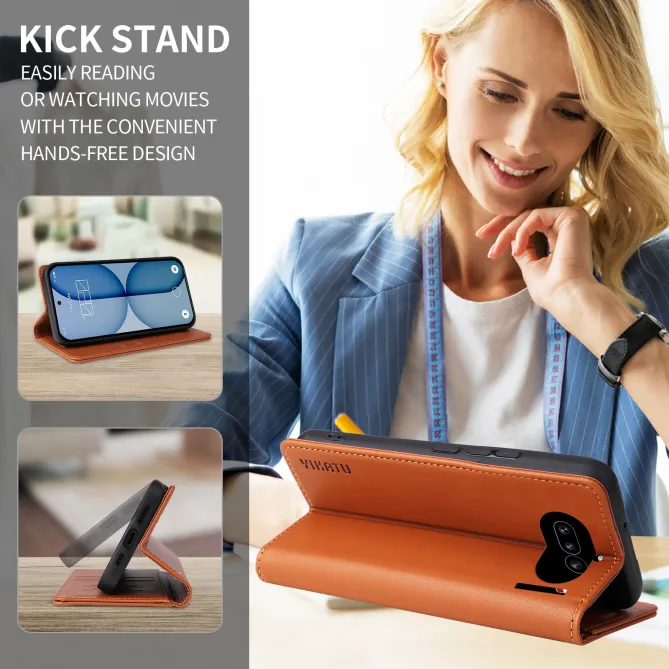 Étui Nothing Phone (4a) Simili Cuir Premium Magnétique