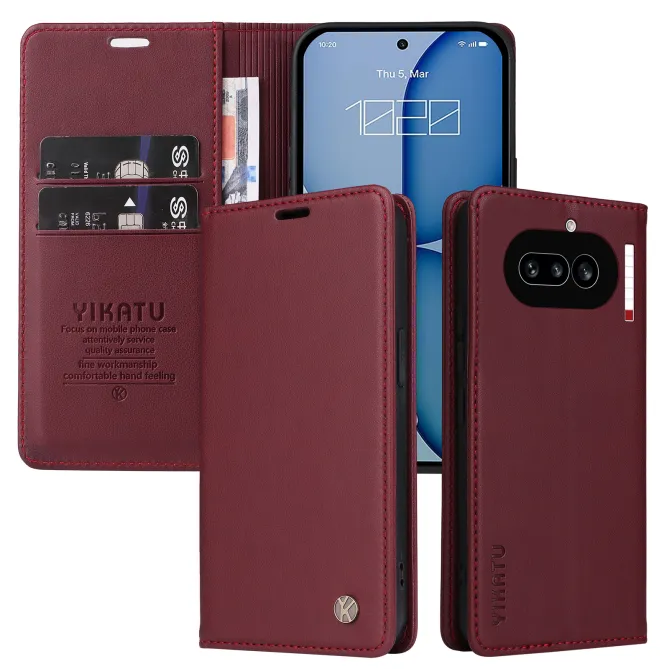 Étui Nothing Phone (4a) Simili Cuir Premium Magnétique