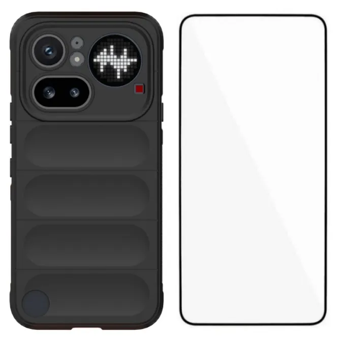 Coque Nothing Phone (4a) Pro Grip Anti-Dérapante avec Verre Trempé