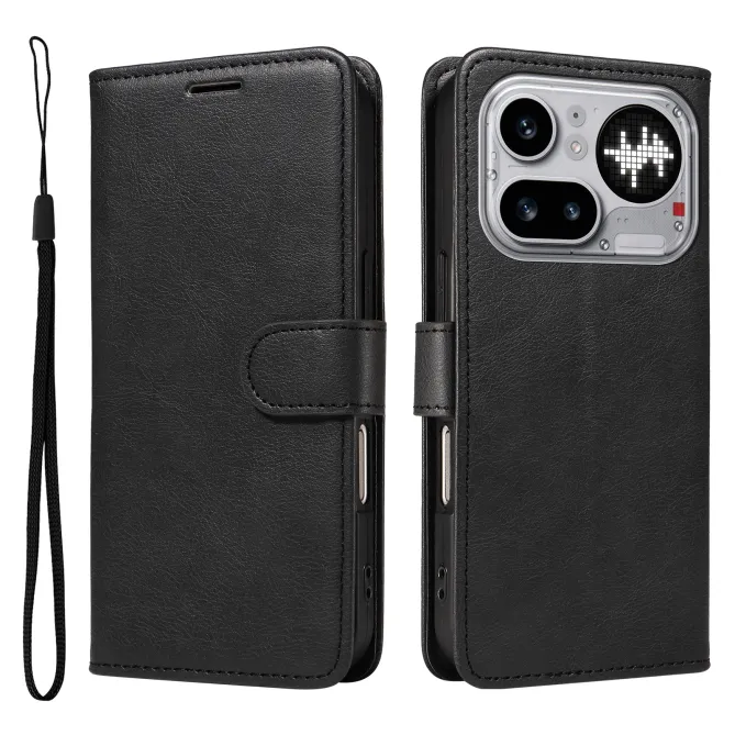 Housse Nothing Phone (4a) Pro Simili Cuir Sylvette à Lanière