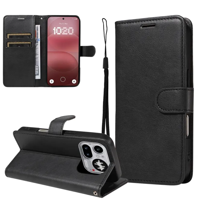 Housse Nothing Phone (4a) Pro Simili Cuir Sylvette à Lanière