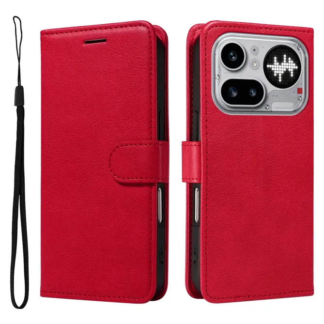 Housse Nothing Phone (4a) Pro Simili Cuir Sylvette à Lanière