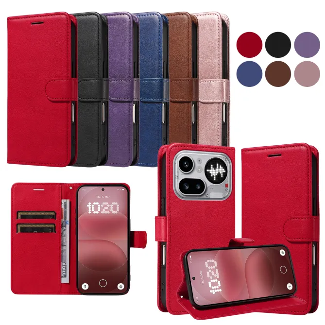 Housse Nothing Phone (4a) Pro Simili Cuir Sylvette à Lanière