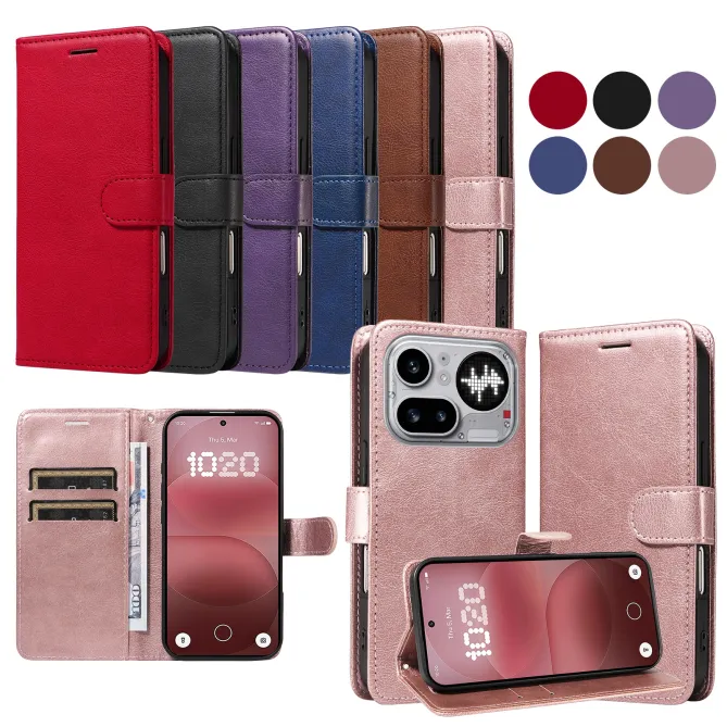 Housse Nothing Phone (4a) Pro Simili Cuir Sylvette à Lanière