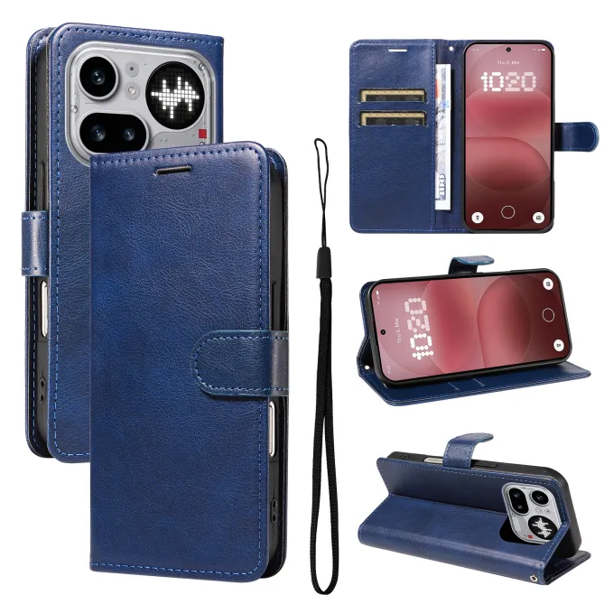 Housse Nothing Phone (4a) Pro Simili Cuir Sylvette à Lanière