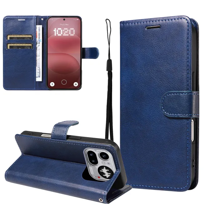 Housse Nothing Phone (4a) Pro Simili Cuir Sylvette à Lanière