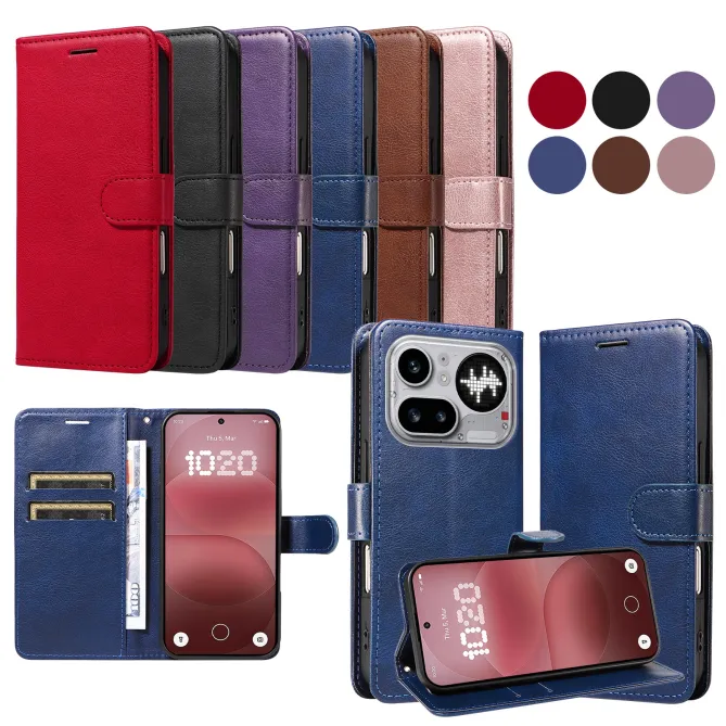 Housse Nothing Phone (4a) Pro Simili Cuir Sylvette à Lanière