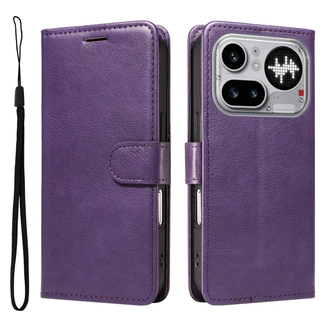 Housse Nothing Phone (4a) Pro Simili Cuir Sylvette à Lanière