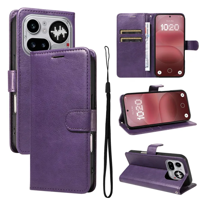 Housse Nothing Phone (4a) Pro Simili Cuir Sylvette à Lanière