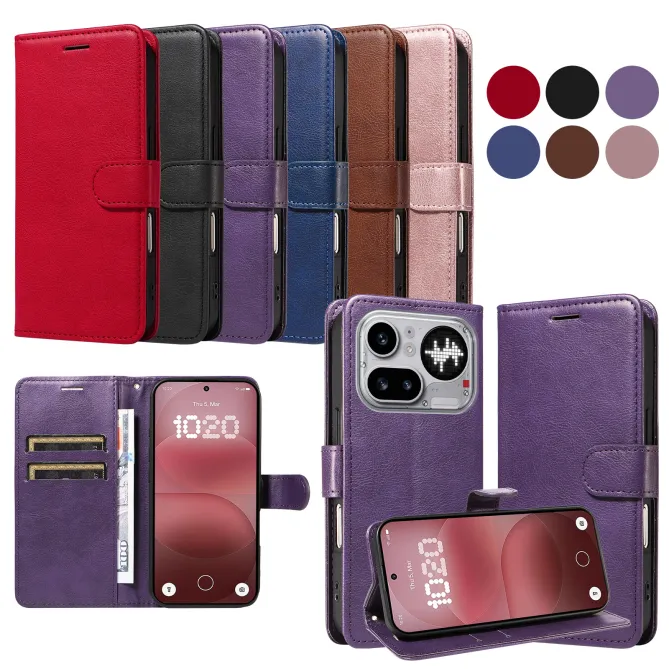 Housse Nothing Phone (4a) Pro Simili Cuir Sylvette à Lanière