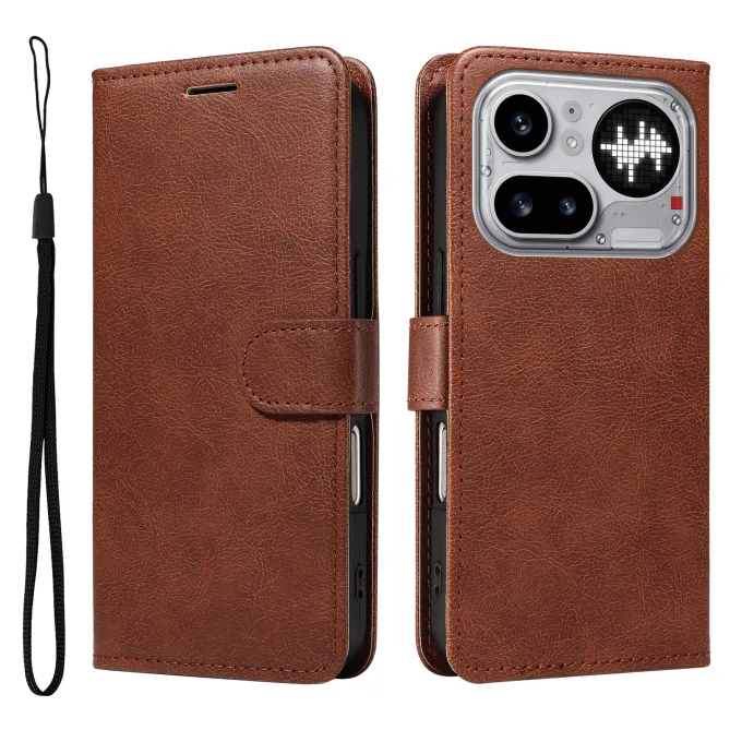 Housse Nothing Phone (4a) Pro Simili Cuir Sylvette à Lanière