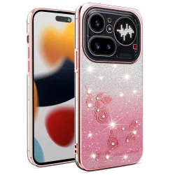 Coque Nothing Phone (4a) Pro Fleurs Pailletée Dégradé